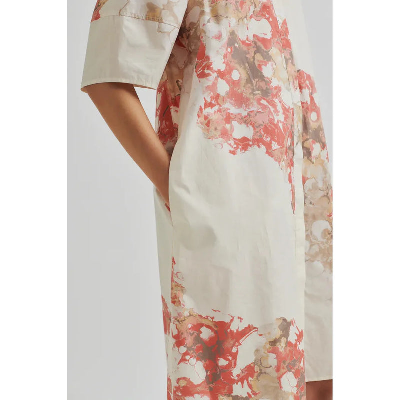 Sirmione Shirt Dress Coral