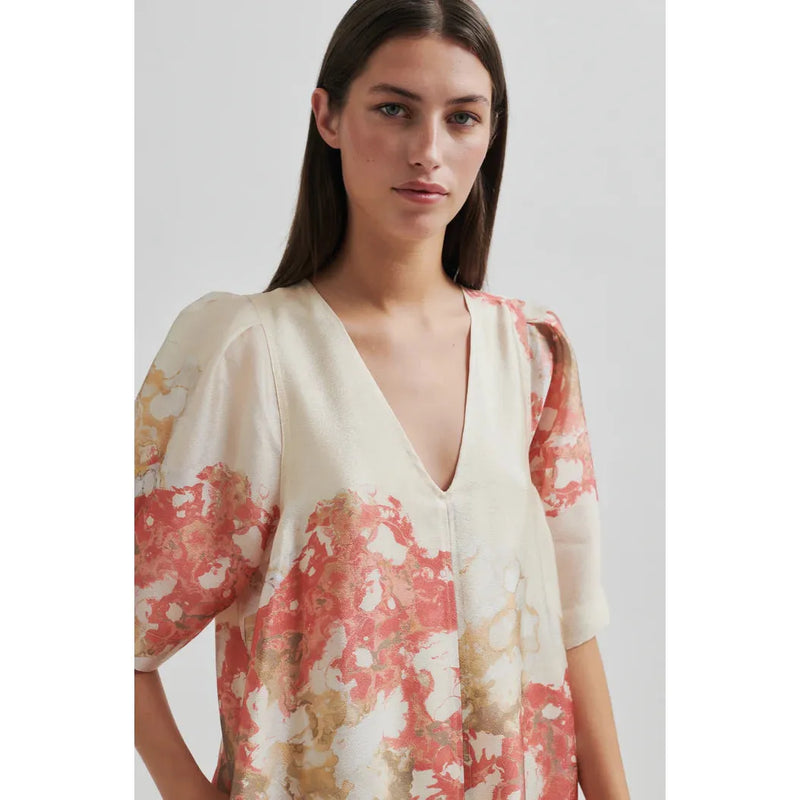 Lugana Maxi Dress Coral
