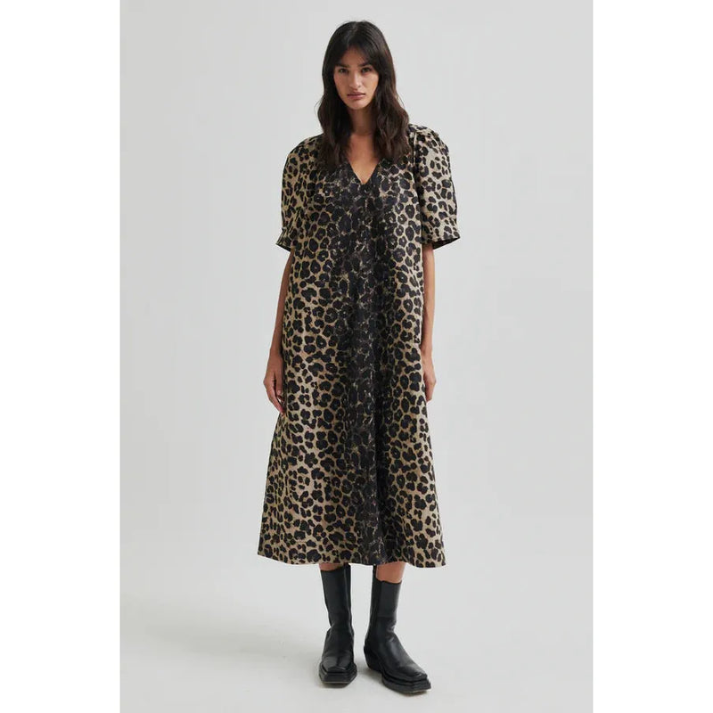 Leora Maxi Dress Dark Leopard