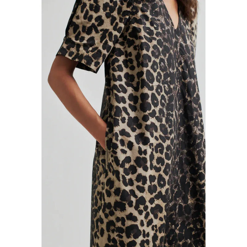 Leora Maxi Dress Dark Leopard