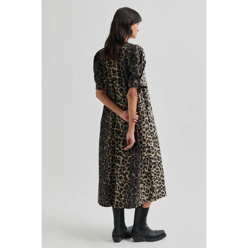 Leora Maxi Dress Dark Leopard