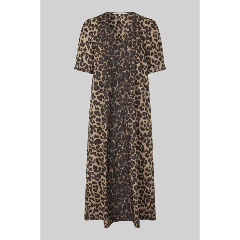 Leora Maxi Dress Dark Leopard