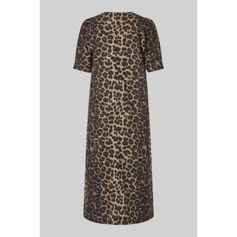 Leora Maxi Dress Dark Leopard