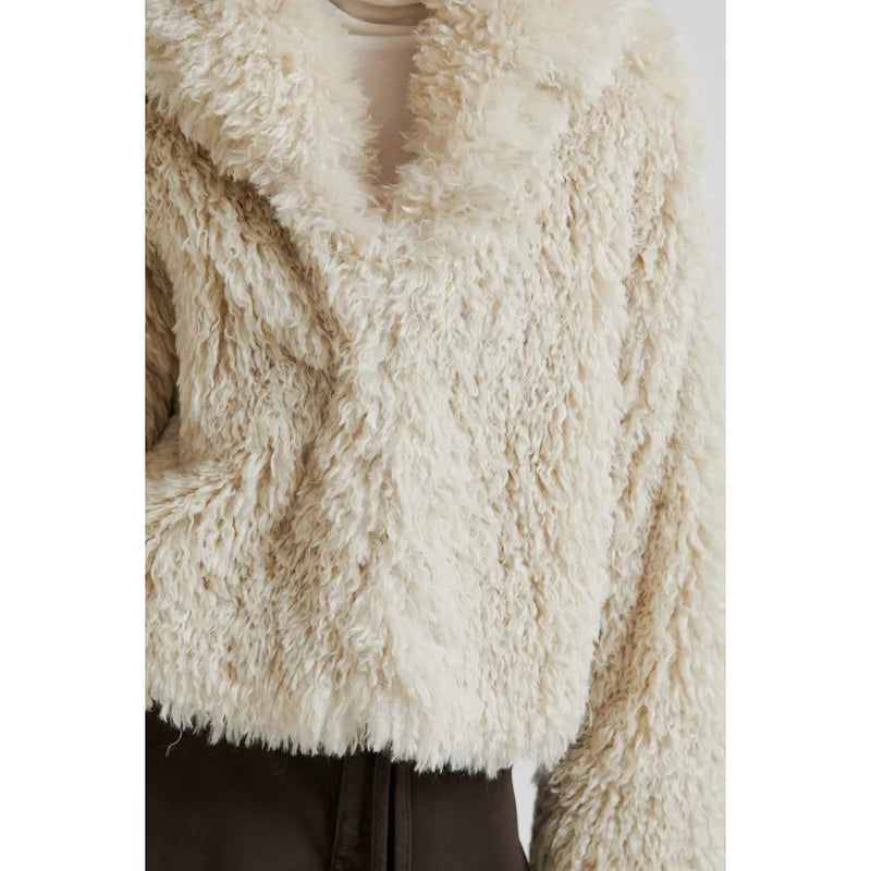 Ophie Fluffy Jacket Cream