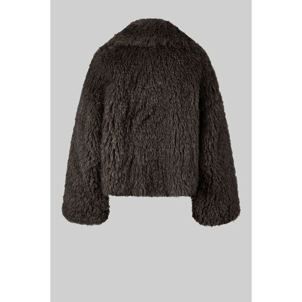 Ophie Fluffy Jacket Delicioso Brown