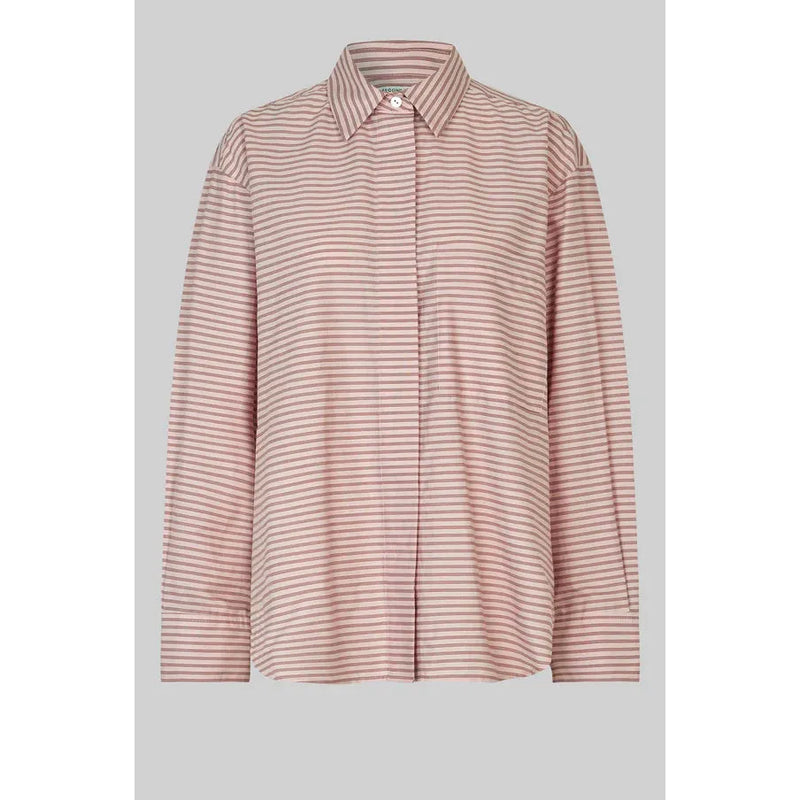 Becka Stripe Shirt Rose Pink