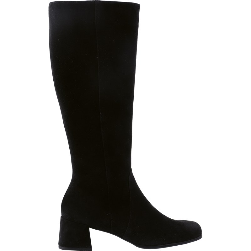 Piper Black Knee High Heeled Boots