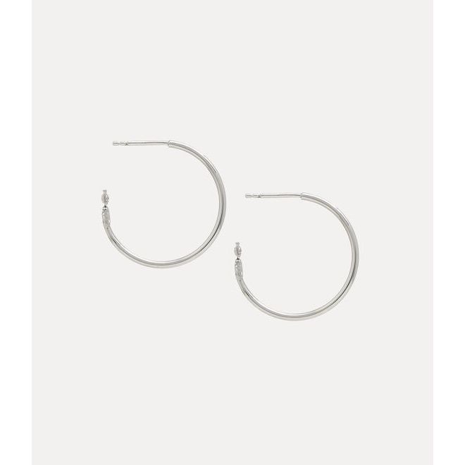 Heather Hoop Earrings Platinum/Lavender