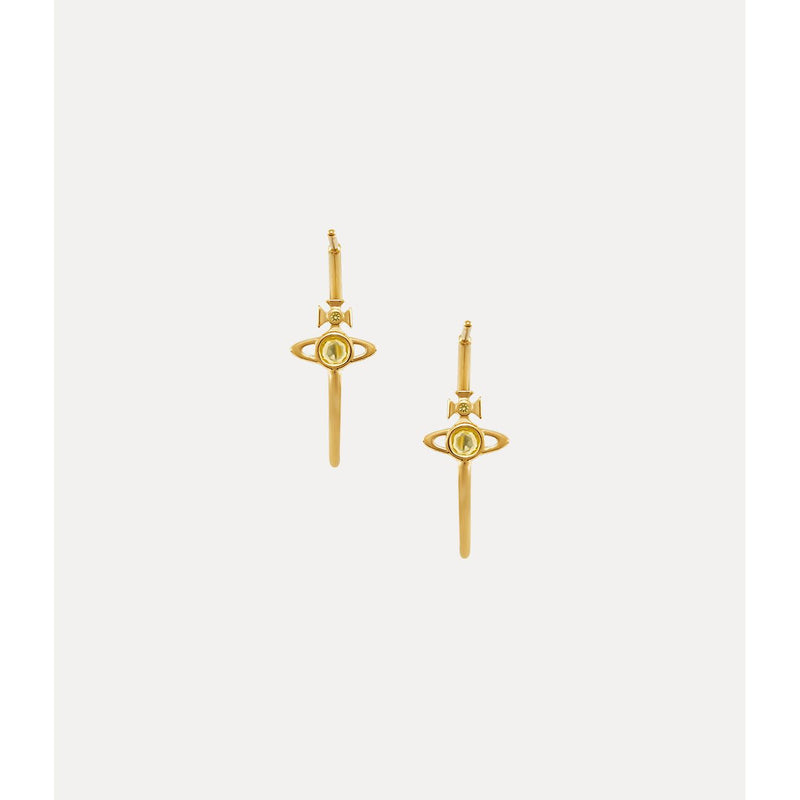 Heather Hoop Earrings Gold/Yellow