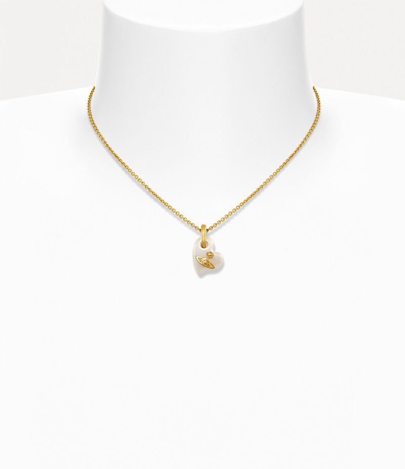 Florentia Heart Pendant Gold/Pearl