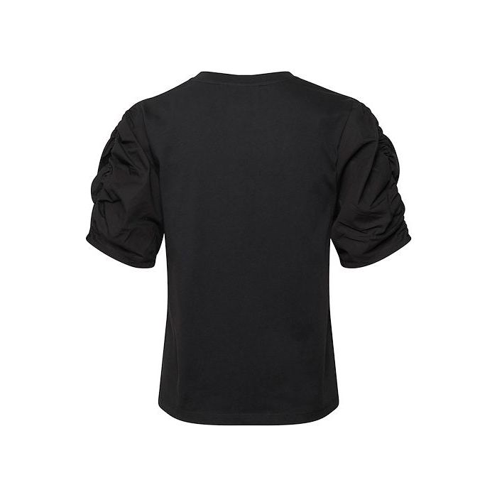 PayanaIW Woven Trim Shirt Black