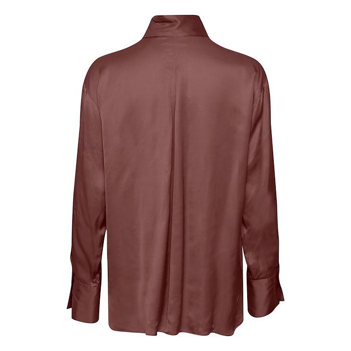 Pauline Shirt Brown - AgathaBoutiqueLtd