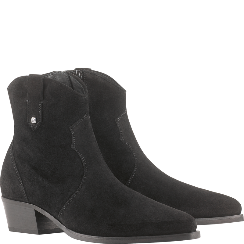 Tate Cowboy Style Boots Black