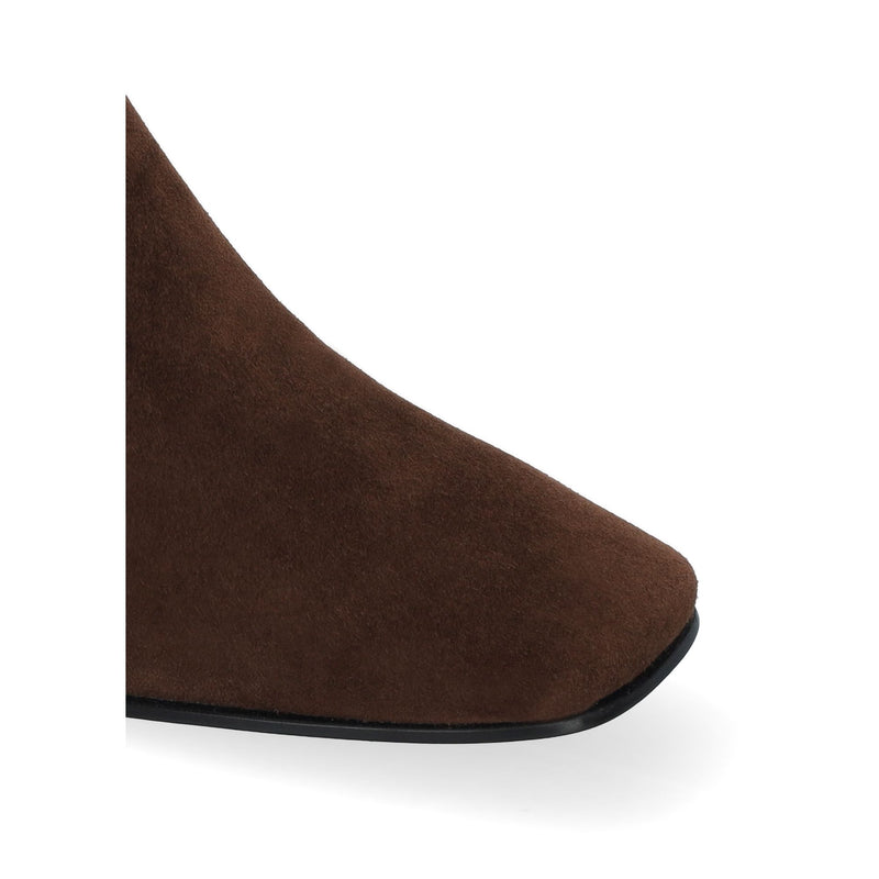 Suede Bootie Dark Brown