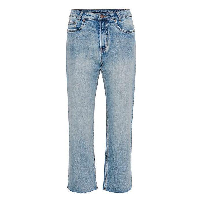 DangoMW 144 High Straight Jeans Light Blue - AgathaBoutiqueLtd