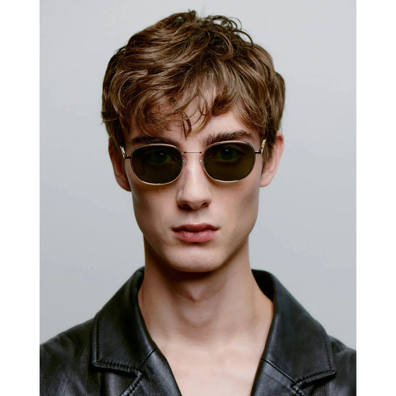 HELLO Metal Frame Sunglasses Gold