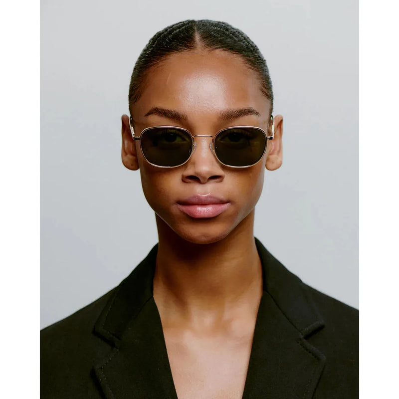 HELLO Metal Frame Sunglasses Gold