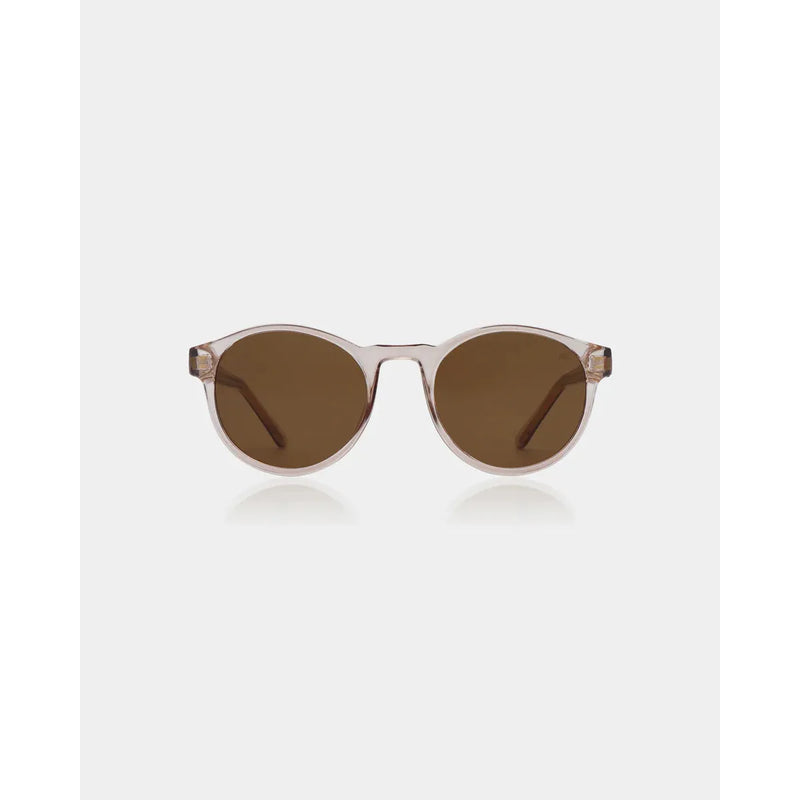 MARVIN Round Frame Sunglasses Champagne