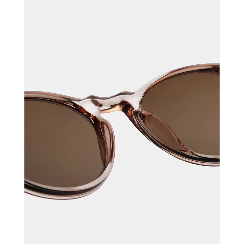 MARVIN Round Frame Sunglasses Champagne