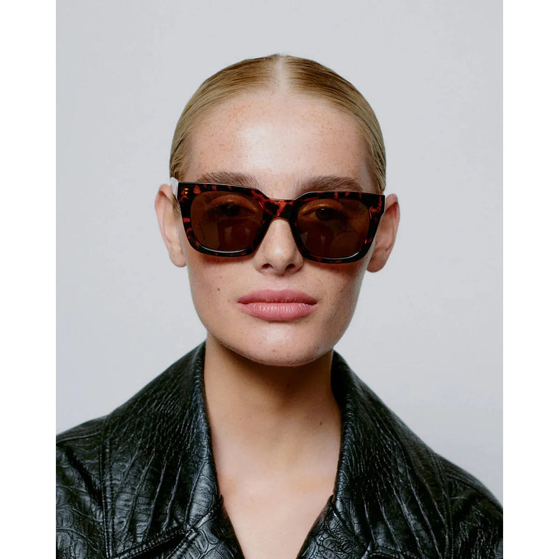 NANCY Large Frame Sunglasses Tortoise