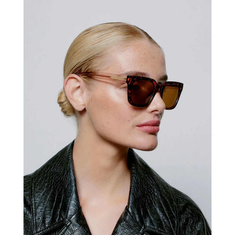 NANCY Large Frame Sunglasses Tortoise