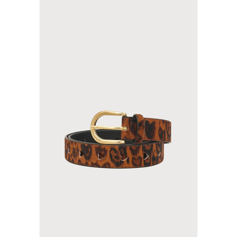 Hairy Belt Leopard Love Heart