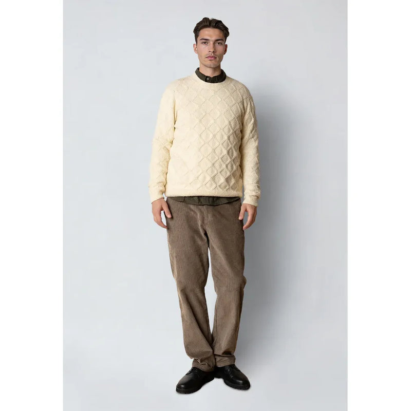 Avery Cable Knit Ecru