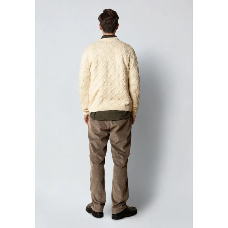 Avery Cable Knit Ecru