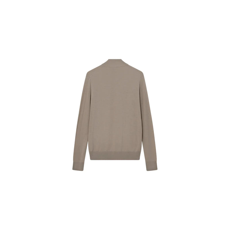 Mos Mosh Adam Zip Knit Stone