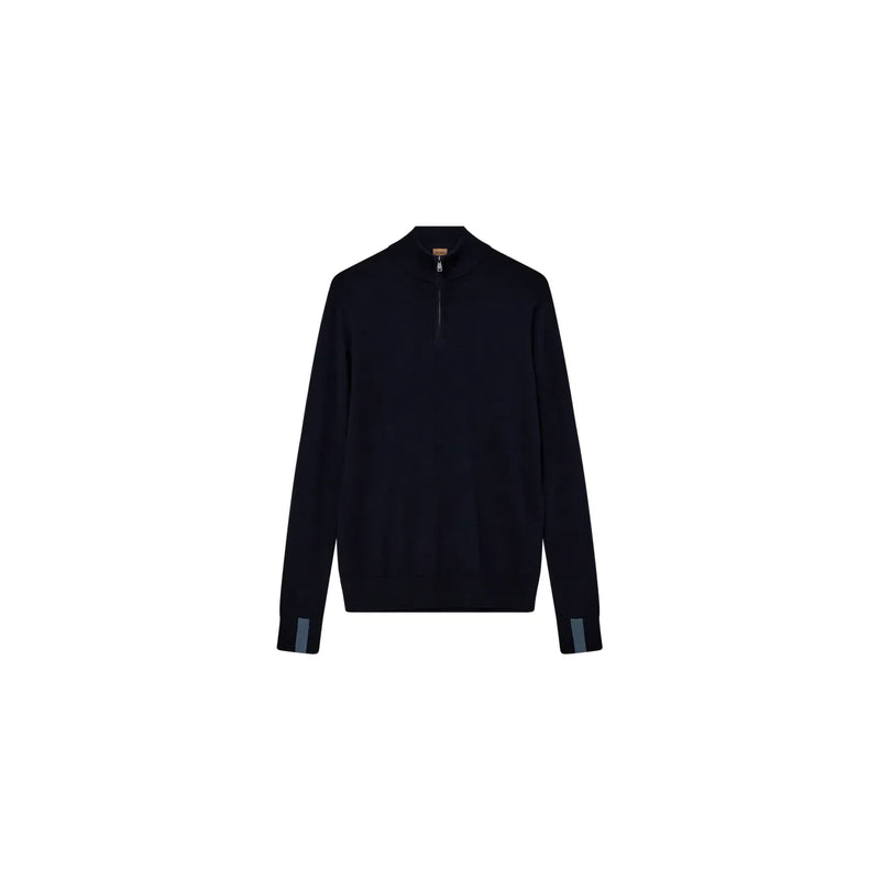 Mos Mosh Adam Zip Knit Navy