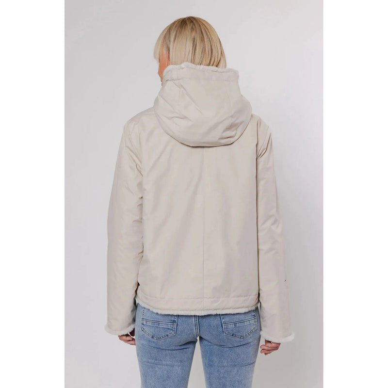 Aviva Reversible Jacket With Hood Birch & Birch - AgathaBoutiqueLtd