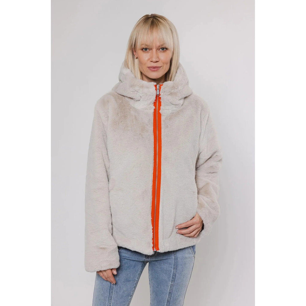 Aviva Reversible Jacket With Hood Twig & Birch - AgathaBoutiqueLtd