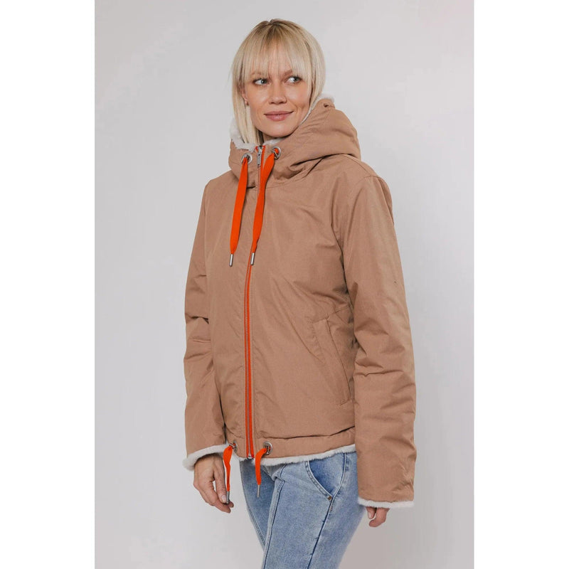 Aviva Reversible Jacket With Hood Twig & Birch - AgathaBoutiqueLtd