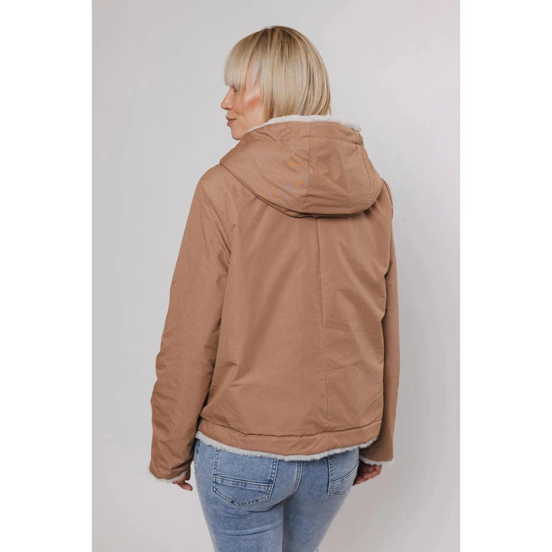 Aviva Reversible Jacket With Hood Twig & Birch - AgathaBoutiqueLtd