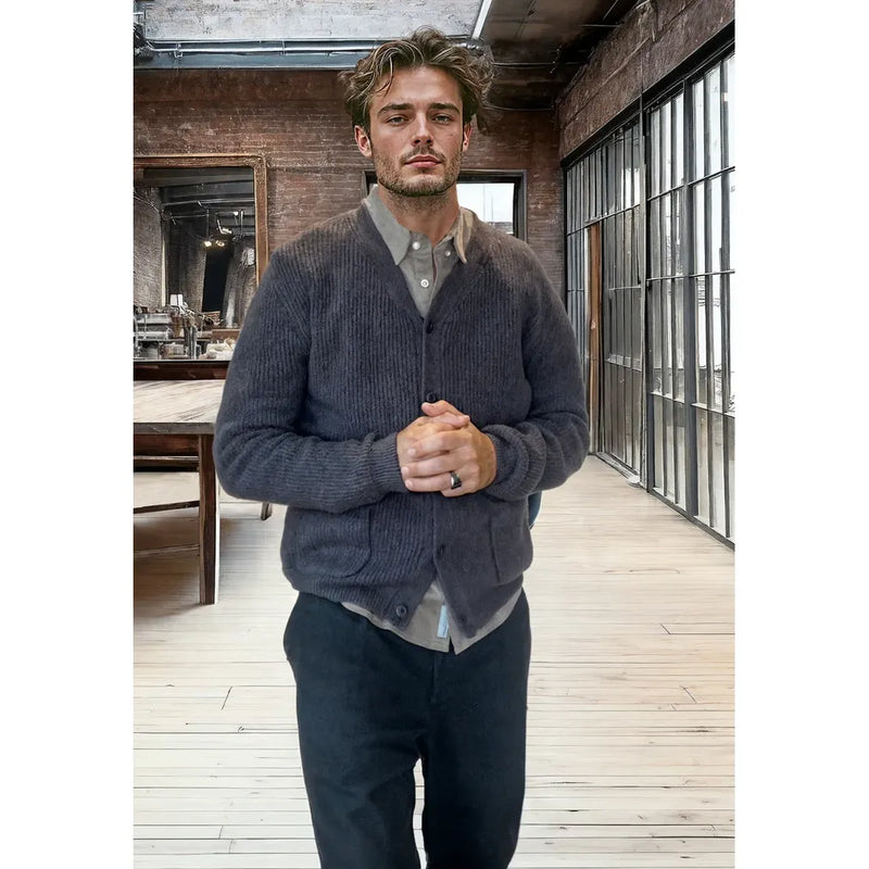 Brooks Knit Cardigan Taupe