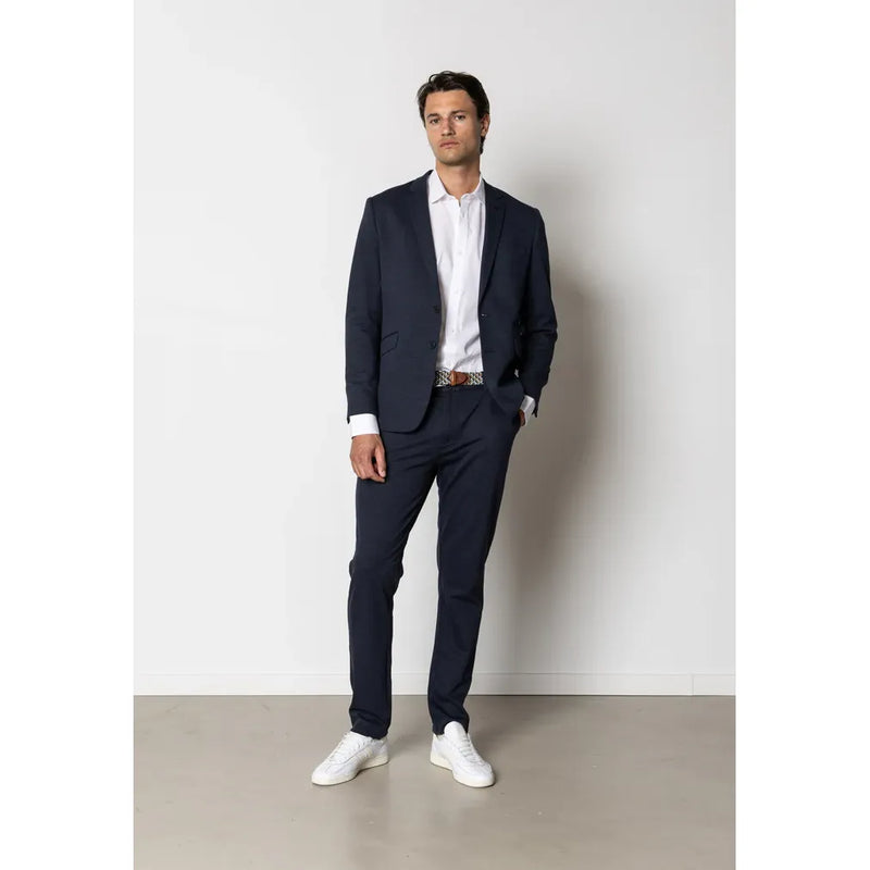 Brendon Jersey Blazer Navy