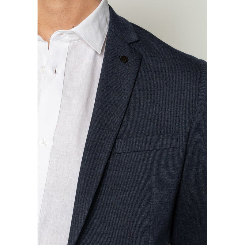 Brendon Jersey Blazer Navy