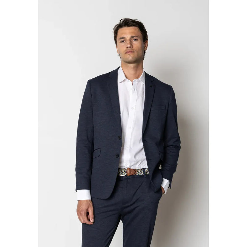 Brendon Jersey Blazer Navy
