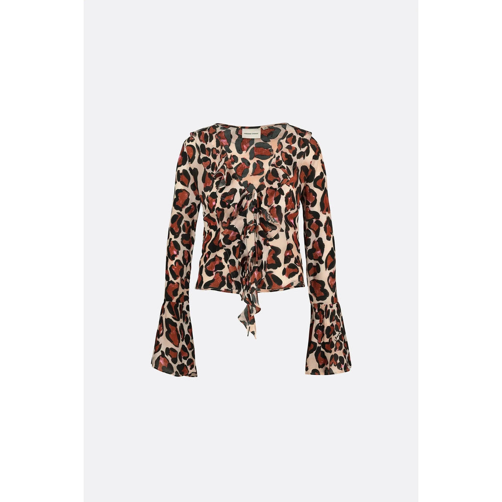 Britney Blouse Leopard Queen Leopard - AgathaBoutiqueLtd