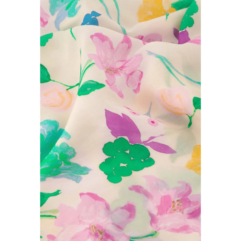 Cloe Wrap Dress Warm White Print