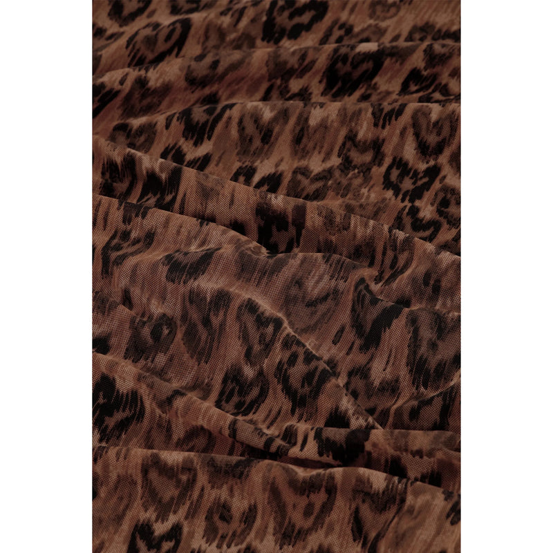 Ashley Dress Burnt Sugar Loving Leopard Print