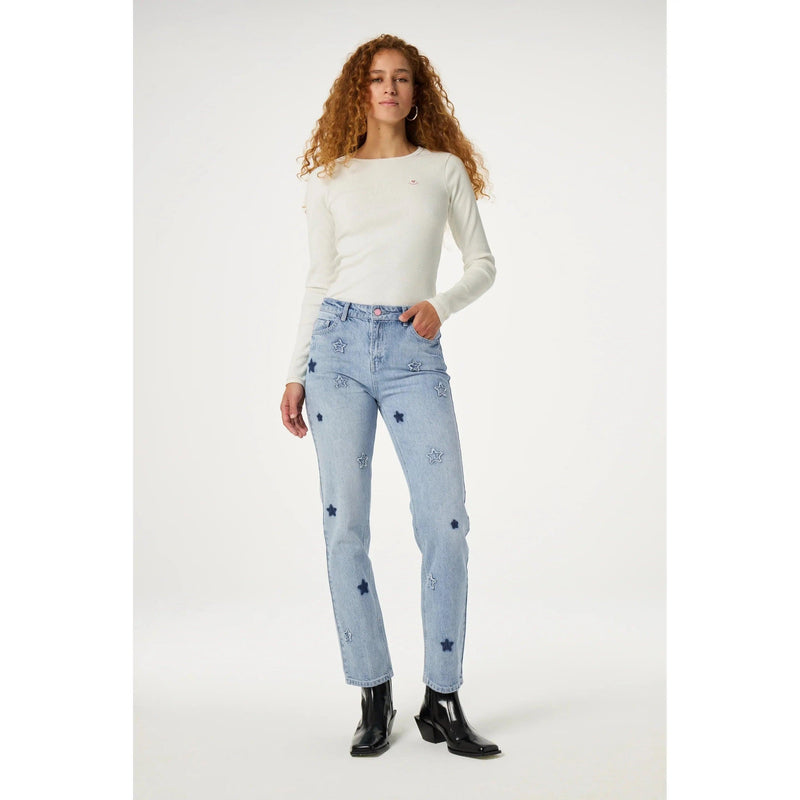 Lola Straight Jeans Light Blue - AgathaBoutiqueLtd