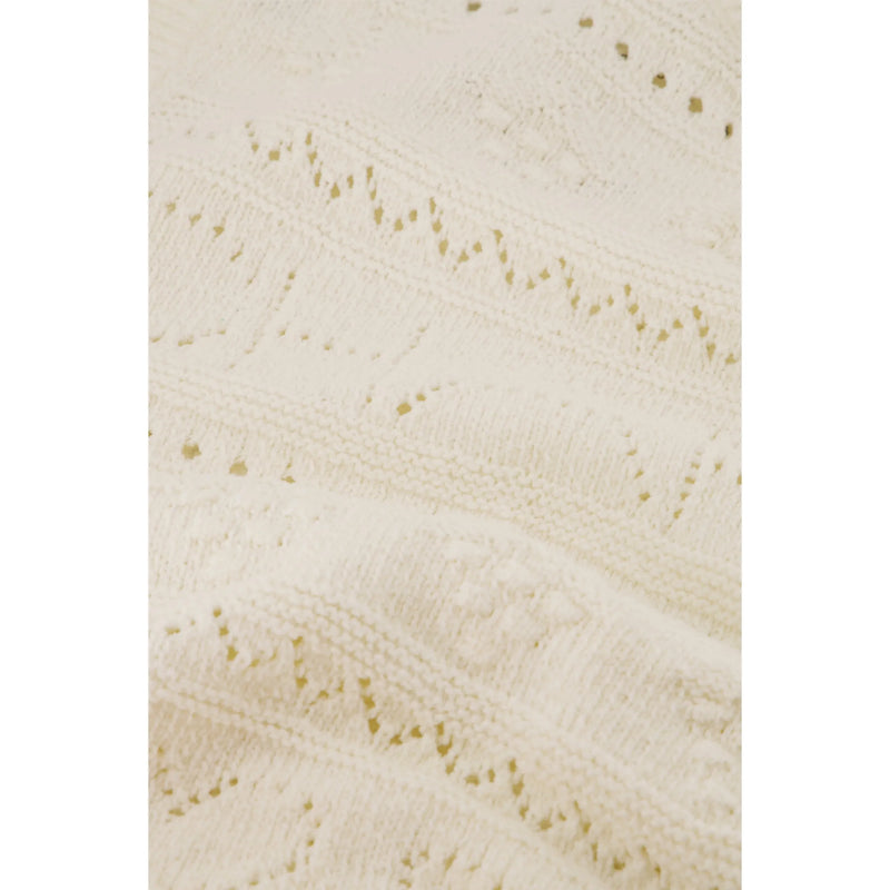Kamilla Knitted Tabbard Off White