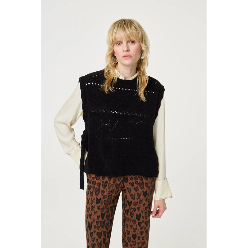 Kamilla Knitted Tabbard Black