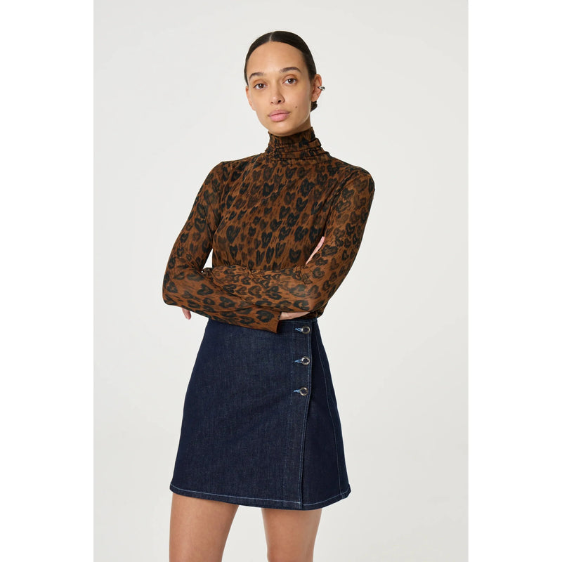 Jane Mesh Loving Leopard Top Leopard