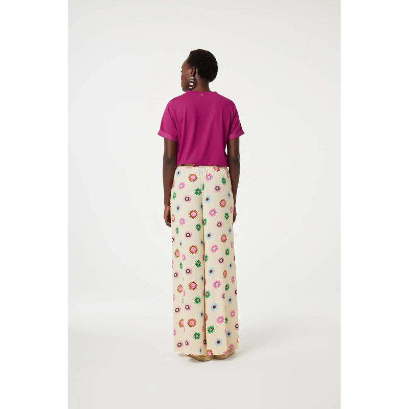 Palapa Pants Warm White Print
