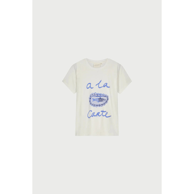 Rose Aperitif Print T-Shirt Off White