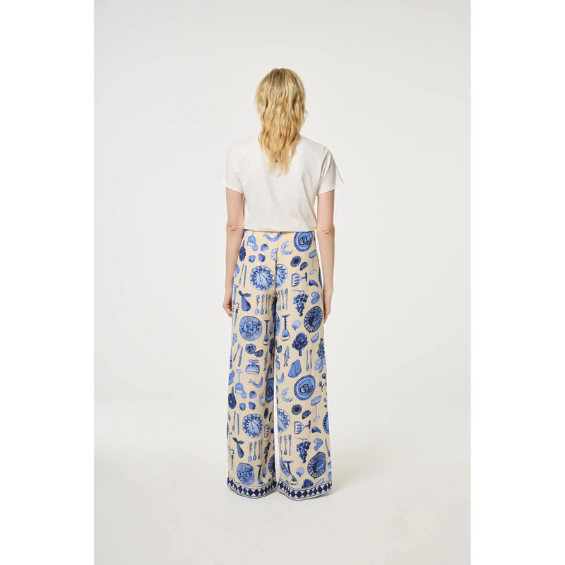 Rose Aperitif Print T-Shirt Off White