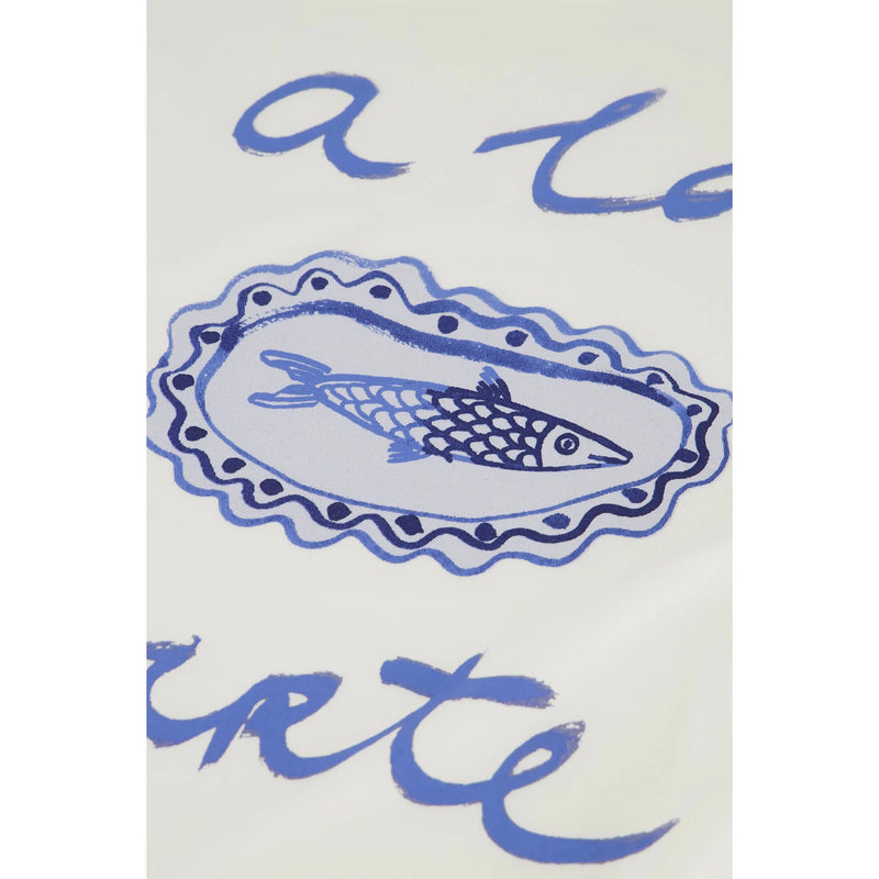 Rose Aperitif Print T-Shirt Off White