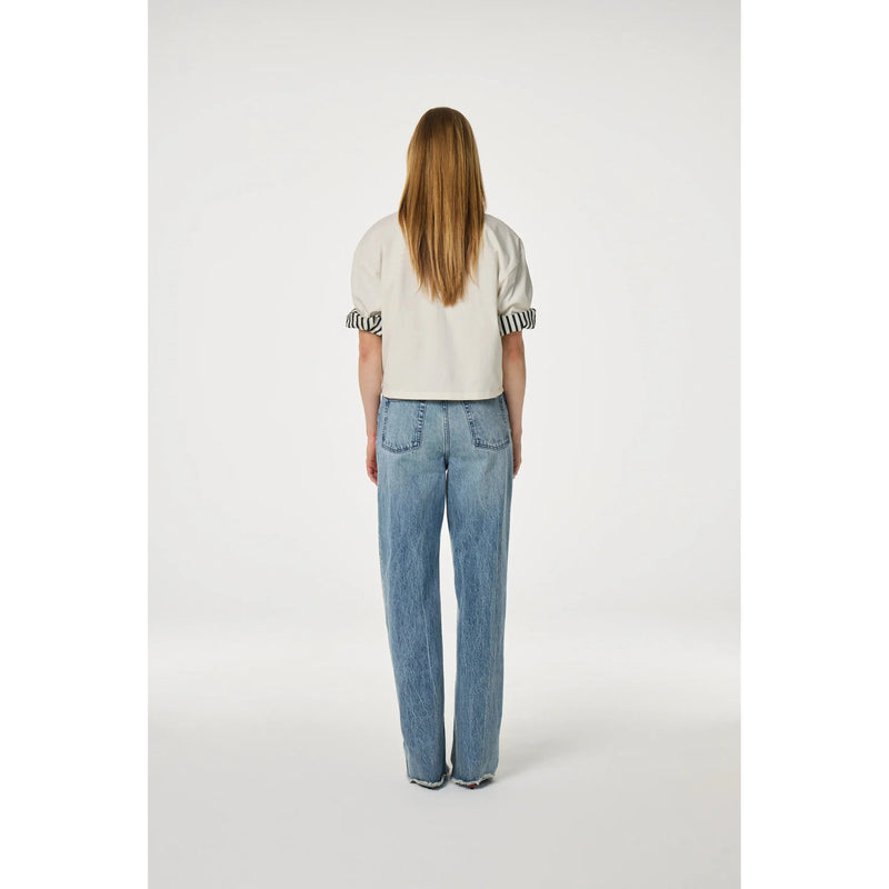 Benja Olive Embellished Off White